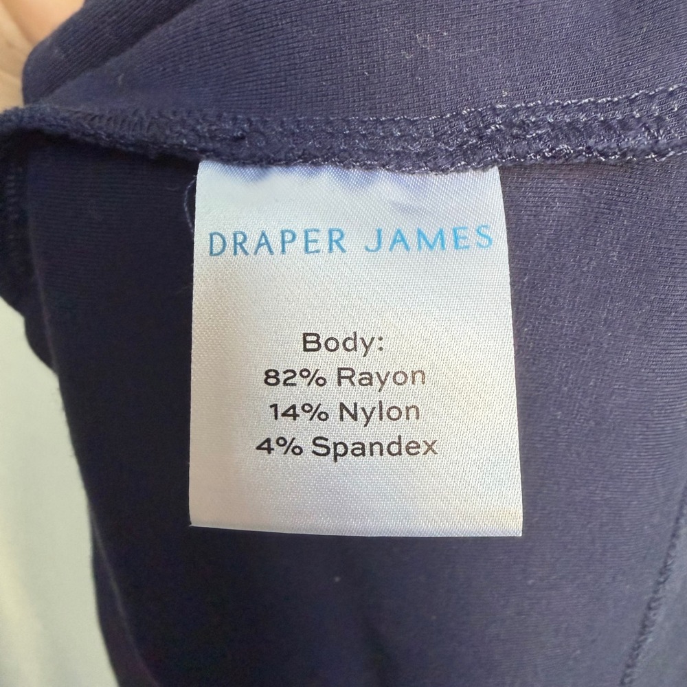 Draper‎ James Solid Persley Ponte Dress Blue Womens Medium - Picture 6 of 10